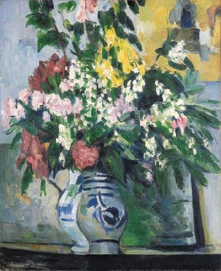 Paul Cezanne Les deux vases de fleurs oil painting image